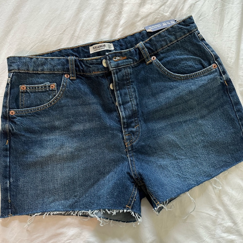 Pull and bear denim shorts size 10